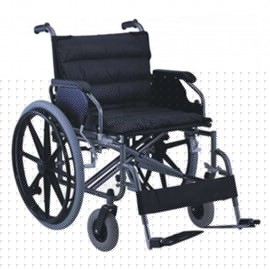 SILLA DE RUEDAS RIDER DE SOBREPESO BRAZO ABATIBLE,DESCANSA PIES DESMONTABLE ANCHO 56 CM - Envío Gratuito